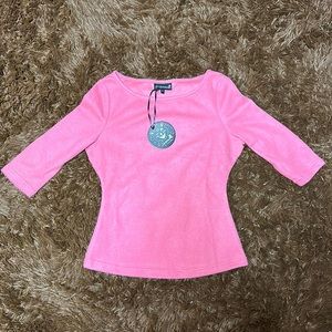 Sourpuss Boat neck SWEATER Rose color 50s Rockabilly Pin-up Swing 60s Mod SMALL